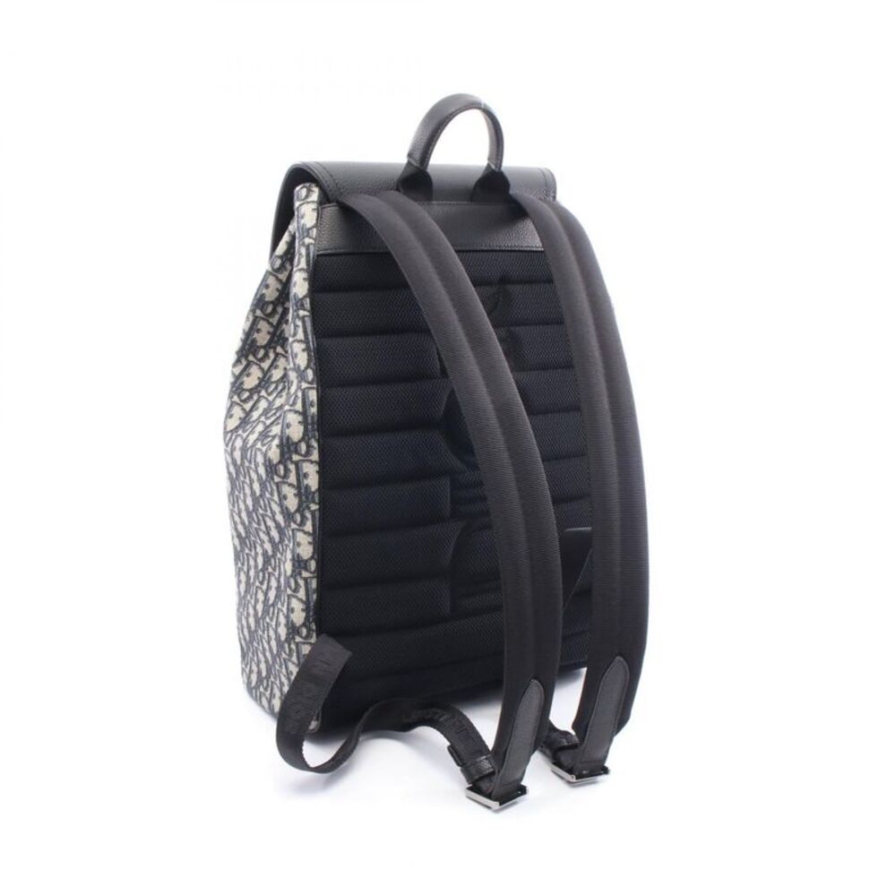 Dior Saddle Oblique Canvas Leather Backpack - Picture 7 of 8